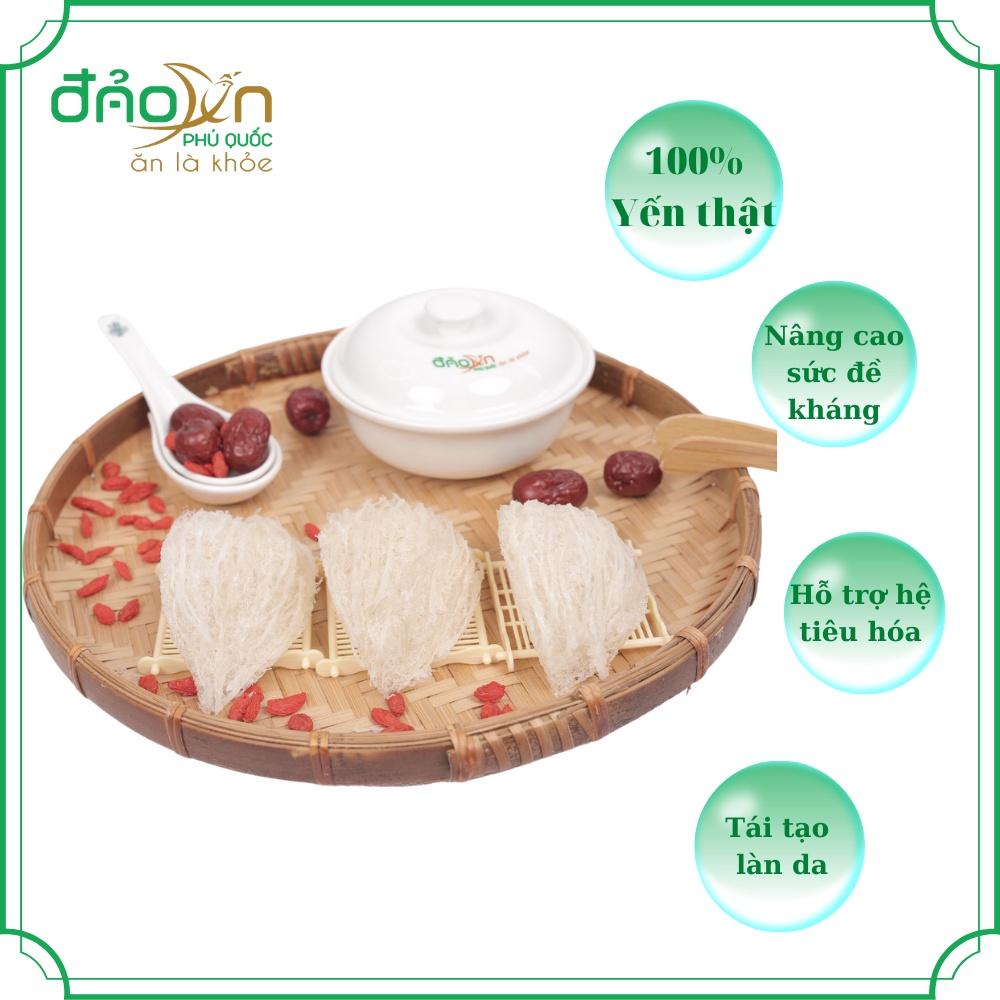 Tổ yến Trắng tinh chế Đảo Yến Phú Quốc - Yến sào nguyên chất tinh chế (10-11 tổ/100gr) - 100% khai thác tại đảo Phú Quốc