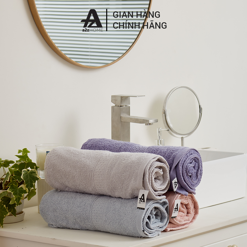 Khăn Tắm 100% Cotton Tự Nhiên Cao Cấp Mềm Mại A2Z HOME