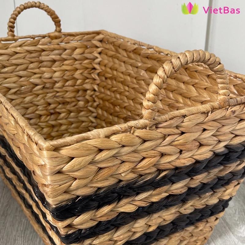 Giỏ lục bình VIETBAS có quai MAU23