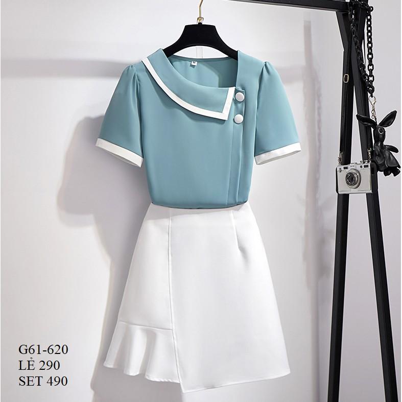 SET ÁO SƠ MI KÈM CHÂN VÁY CAO CẤP
