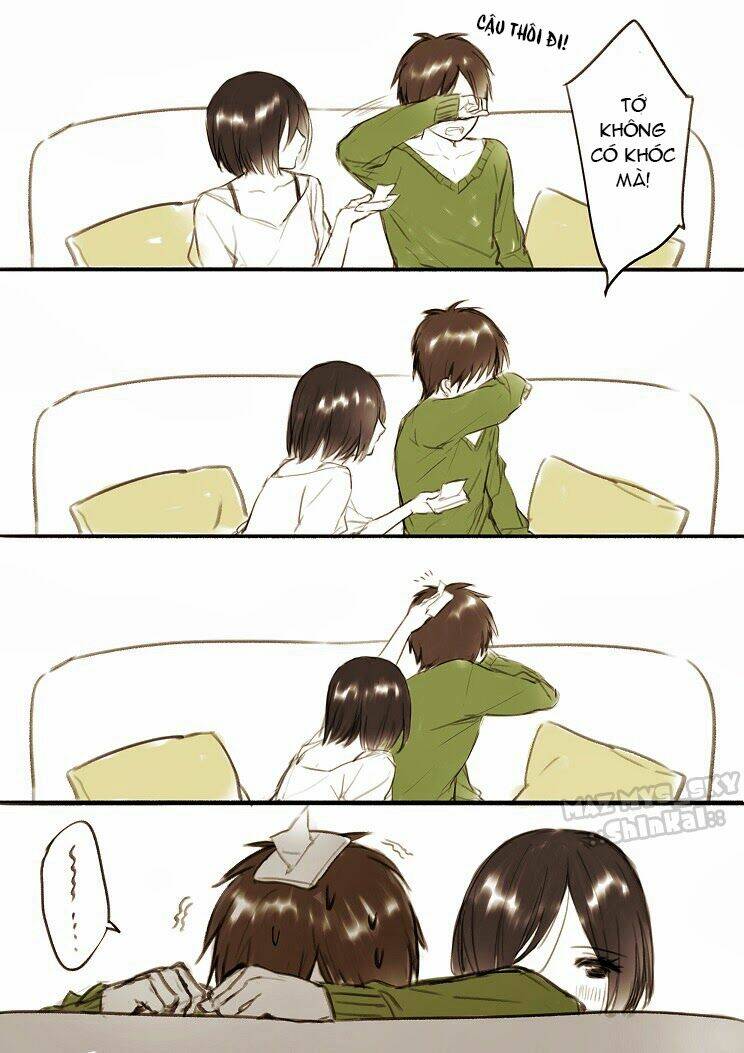 tấn công người khổng lồ - doujinshi eren x mikasa chapter 1 2