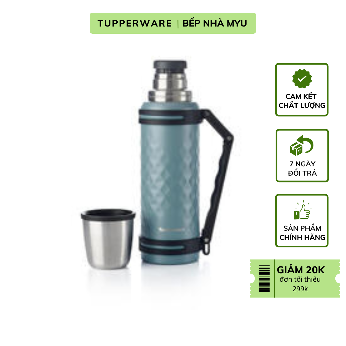 Bình Giữ Nhiệt Tupperware Thermal 1.2L