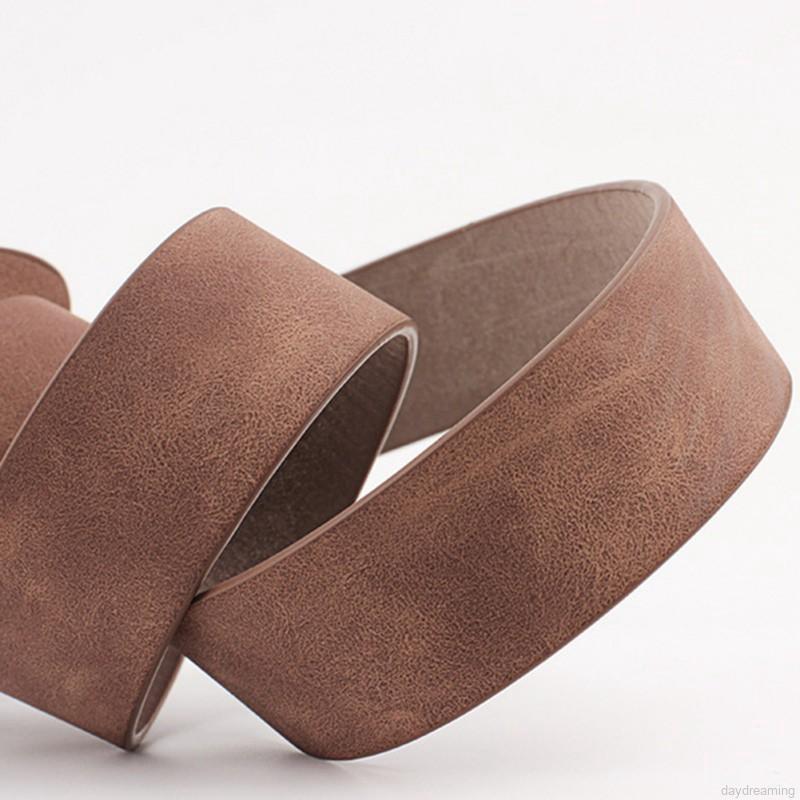 Thắt lưng da khóa tròn thời trang cho nữ