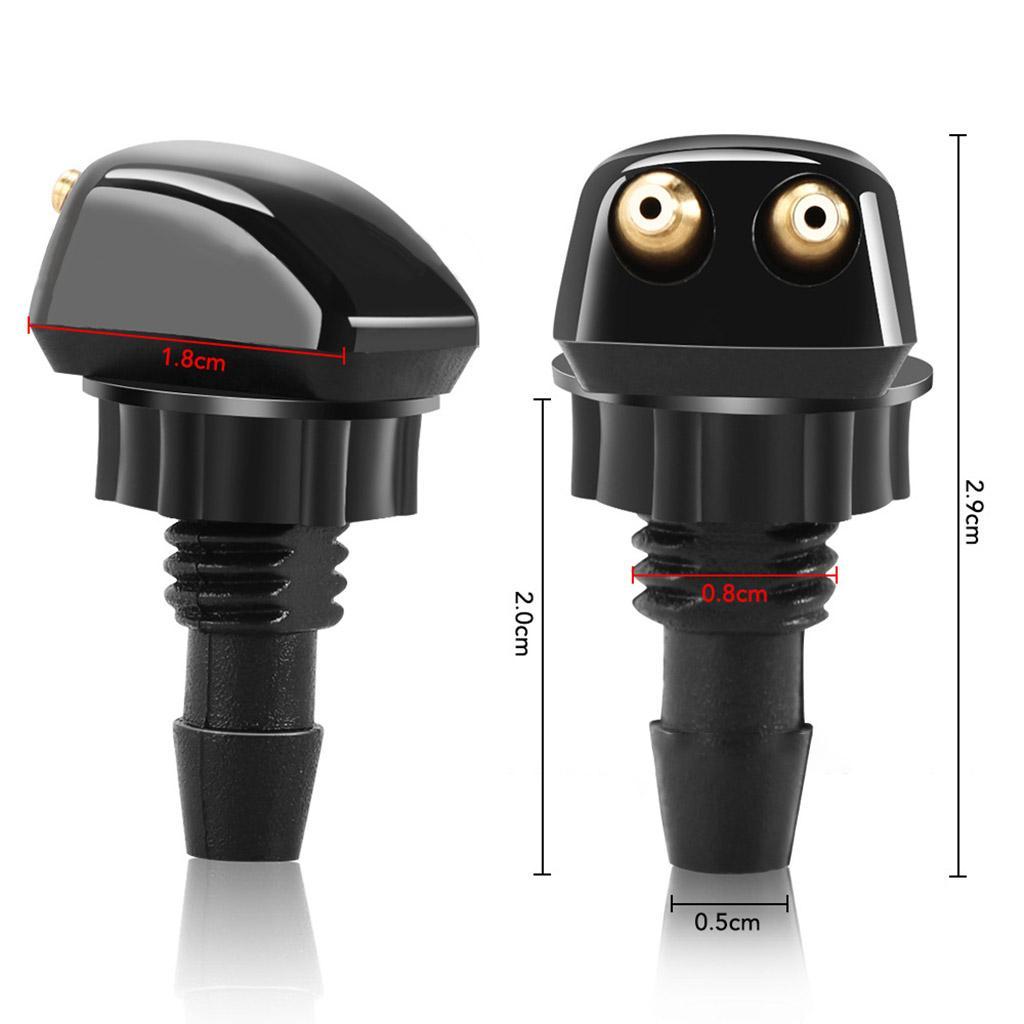 Universal Front Windshield Washer Nozzles Wiper Spray Kit