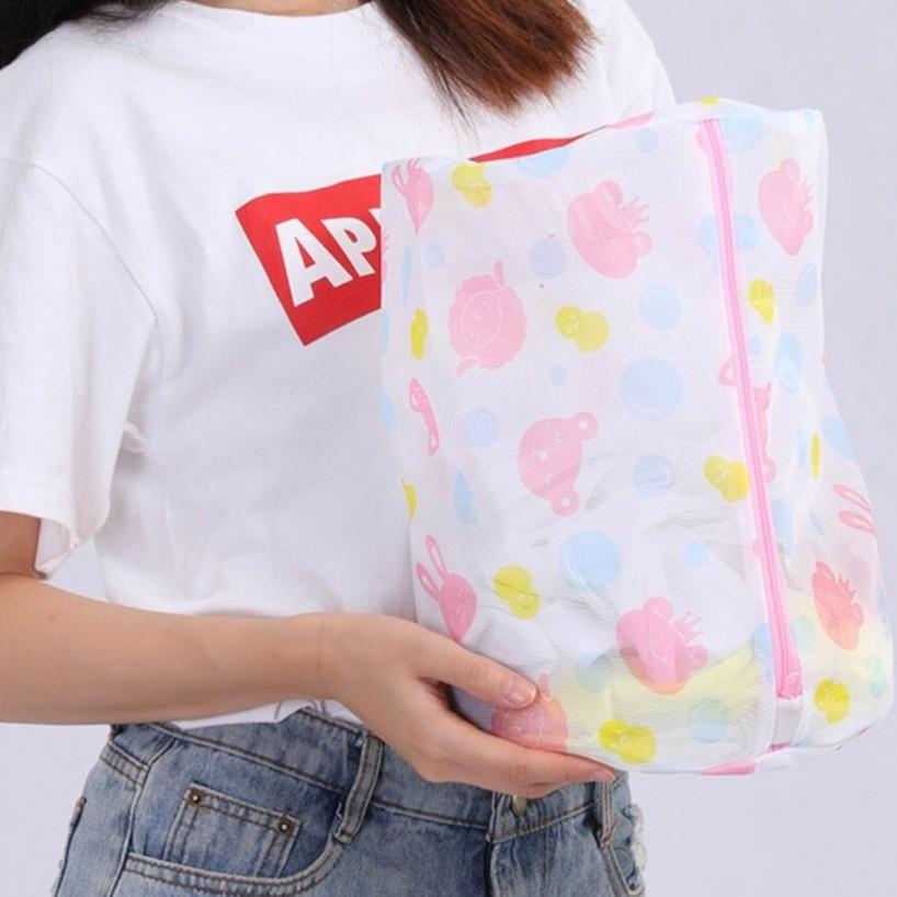 Túi giặt đồ máy giặt hình hoa set 5 chiếc, túi lưới giặt quần áo tiện lợi