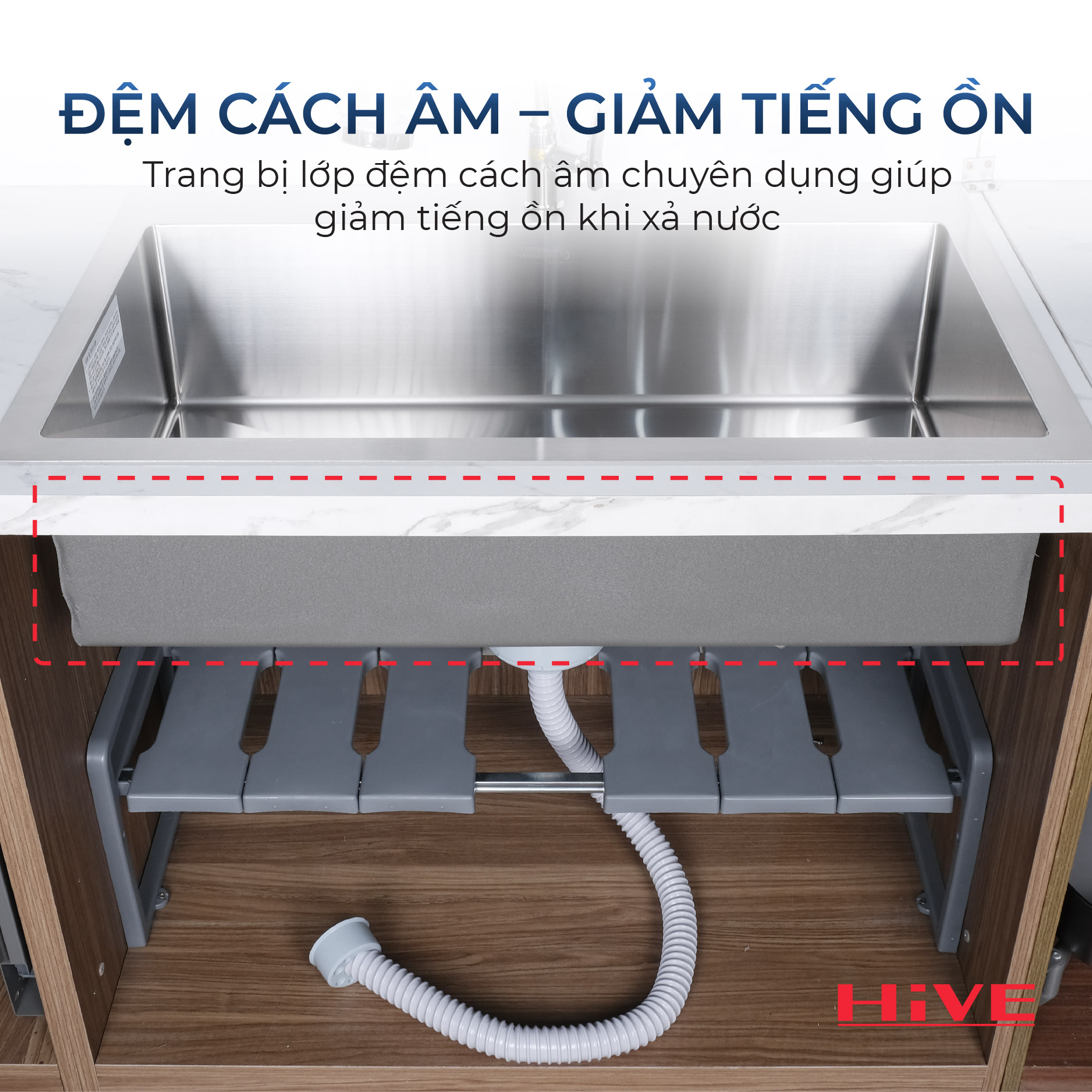 KỆ BỒN RỬA CHÉN INOX SQJ 850