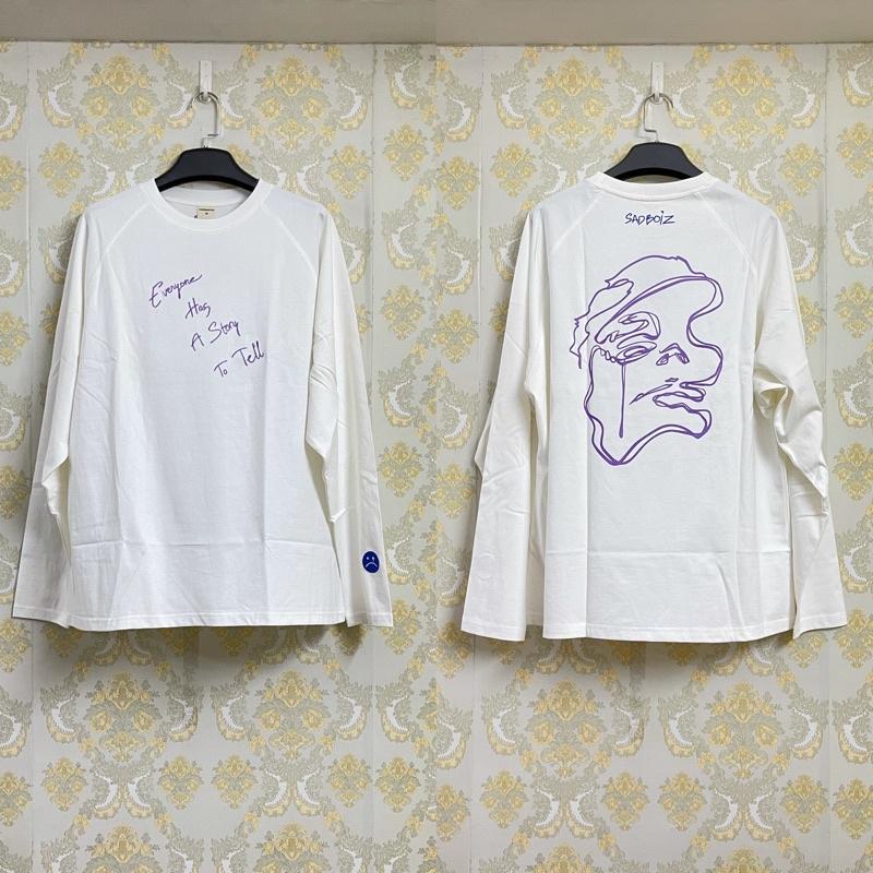 Áo thun unisex tay dài SADBOIZ SAD BOIZ SAD STORY Logo thêu cực hot 2021 || Hany shop