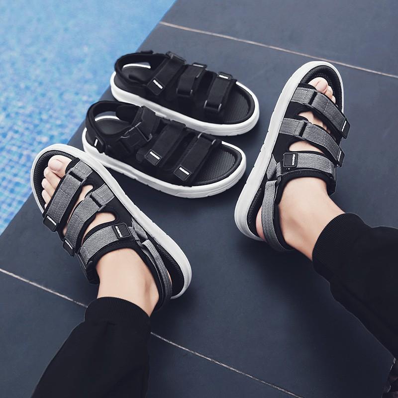 HOT HOT Dép Sandal Nam 3 Quai Dán Unisex Cao Cấp