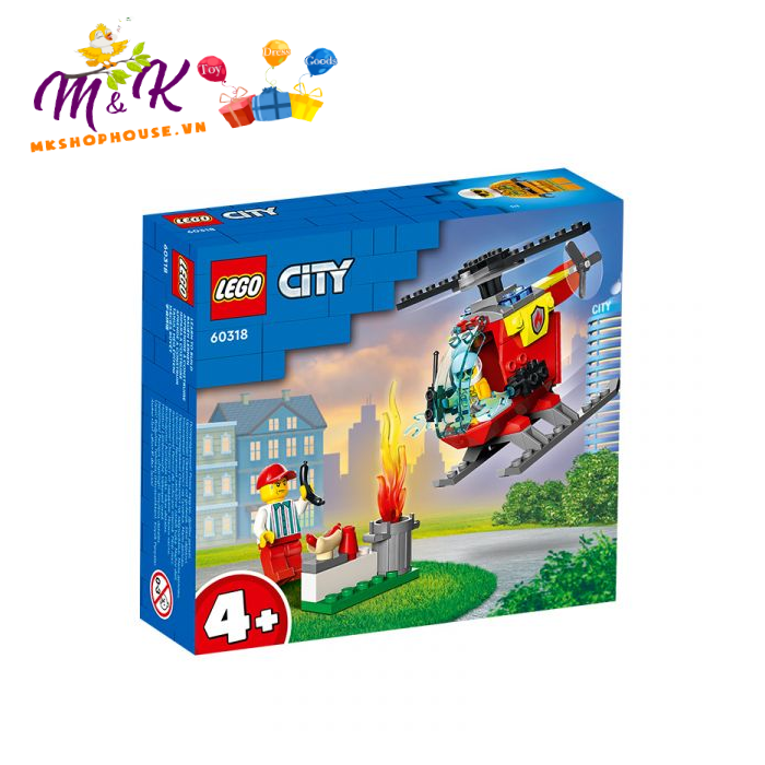 Đồ Chơi LEGO CITY Trực Thăng Cứu Hỏa 60318