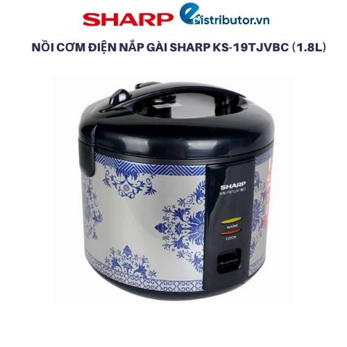 Nồi Cơm Điện Nắp Gài Sharp KS-19TJVBC (1.8L) - Hàng chính hãng ( hàng trưng bày)