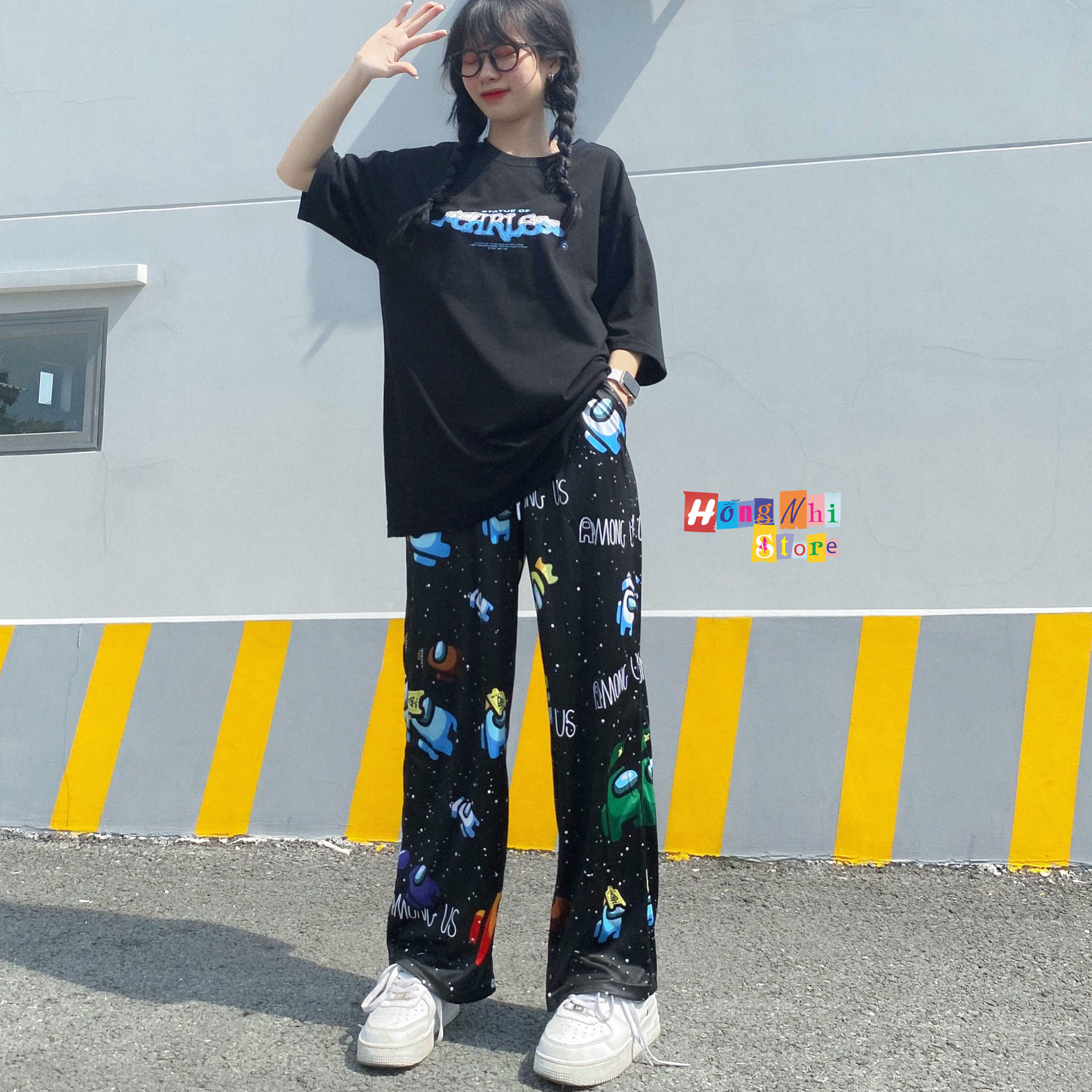 Quần Cartoon Pant V2 Unisex, Quần Hoạt Hình Dài Ống Rộng - MM