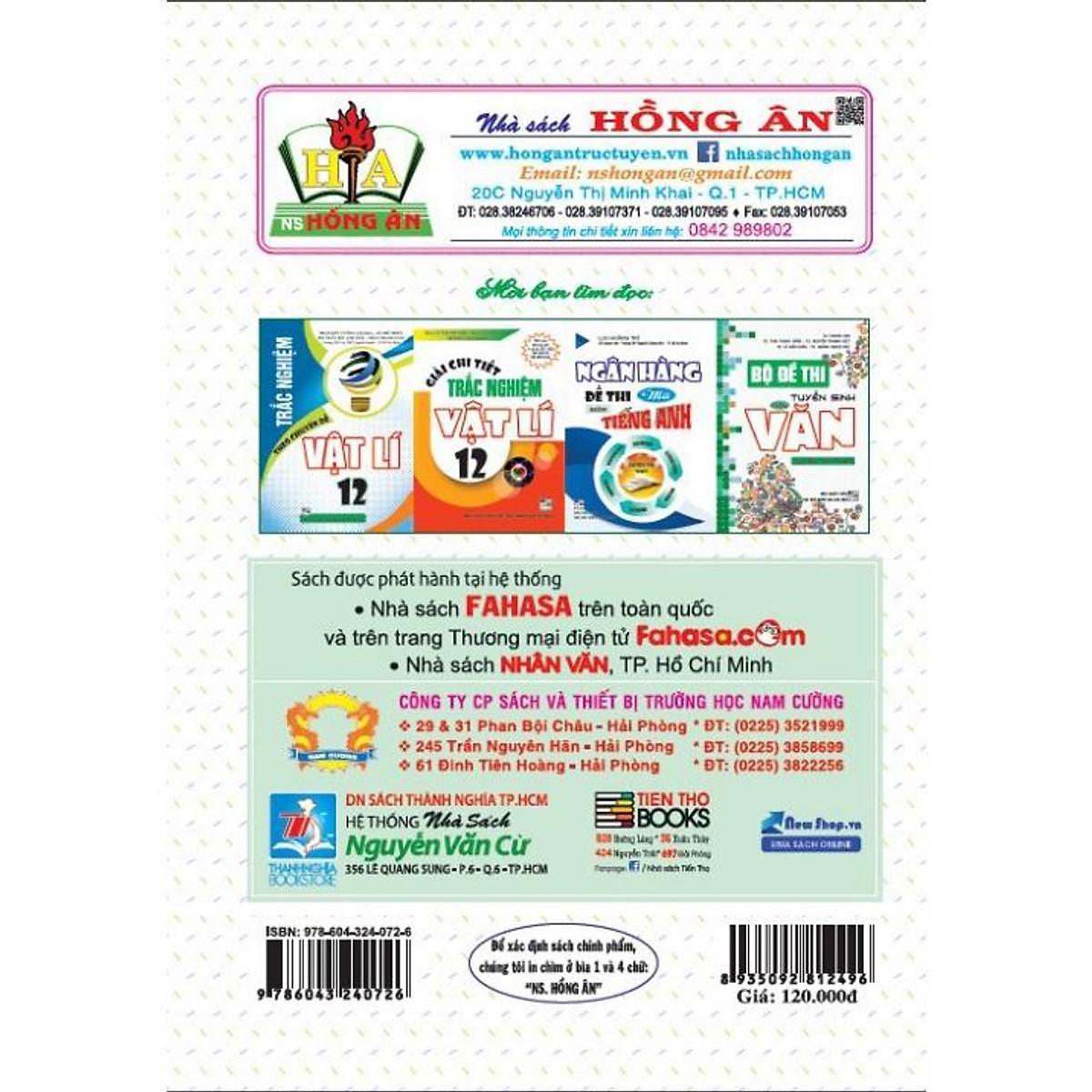 Sách - Bài Tập Trắc Nghiệm Theo Chuyên Đề Toán Lớp 12 - Hồng Ân