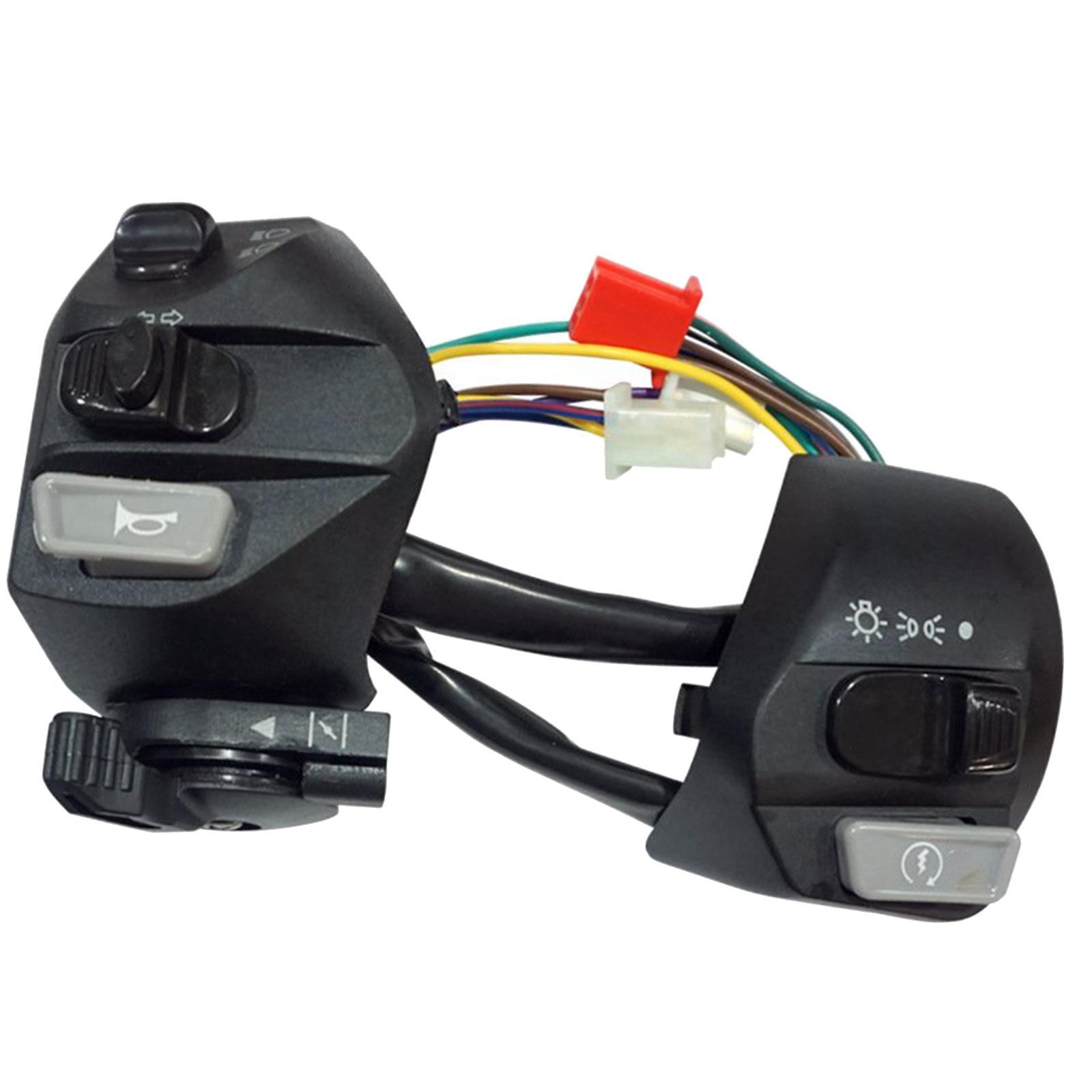 2x 22mm Motorcycle Handlebar Switches, Start Switch Engine Stop  Switch  LC135 Accessories Durable