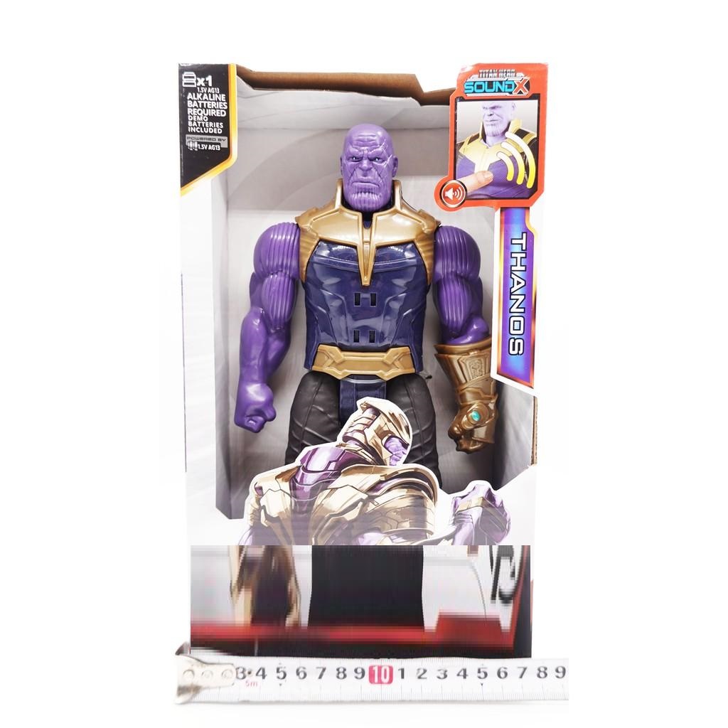 Mô Hình Thanos Trong Biệt Đội Siêu Anh Hùng 4 Hàng Cao Cấp, Cao 30cm, Nhựa Đặc, Đèn LED, Tiếng Nhân Vật 8818