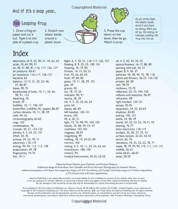 Sách tiếng Anh - Usborne 365 Science Activities