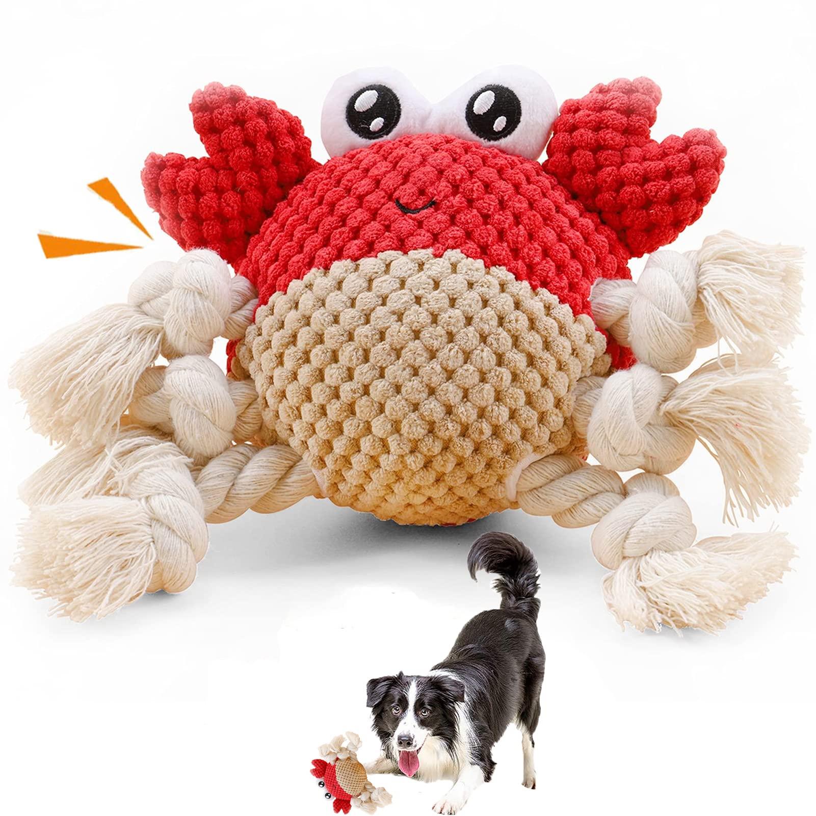 Plüsch Dog Toy Squeaky Tương tác K Đồ chơi với chân dây mạnh, kéo chiến tranh cho chó con, chó nhỏ, vừa và lớn
