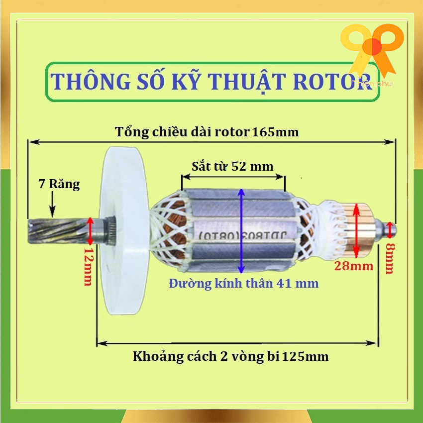 Rotor máy đục cho MAKITA 0810 HM0810