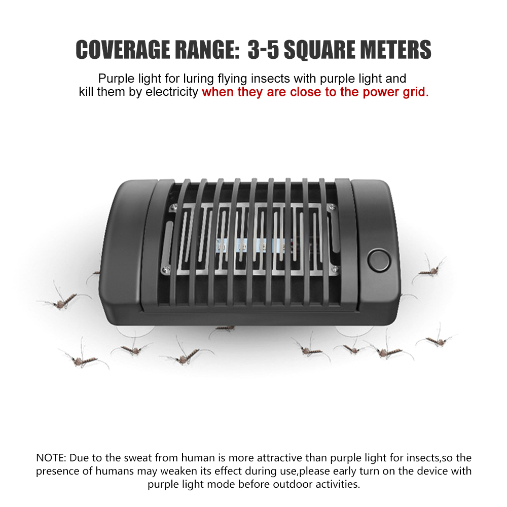Đèn năng lượng mặt trời bẫy côn trùng, thích hợp cho phòng khách, phòng ngủ, nhà bếp, v.v.
