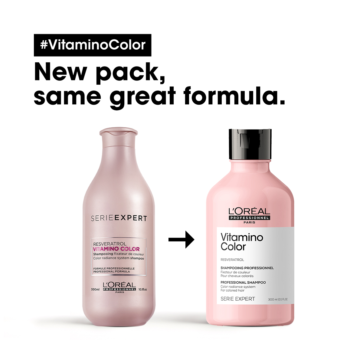Bộ dầu gội xả chăm sóc tóc nhuộm L'oreal Serie Expert Vitamino color radiance 300ml + 200m