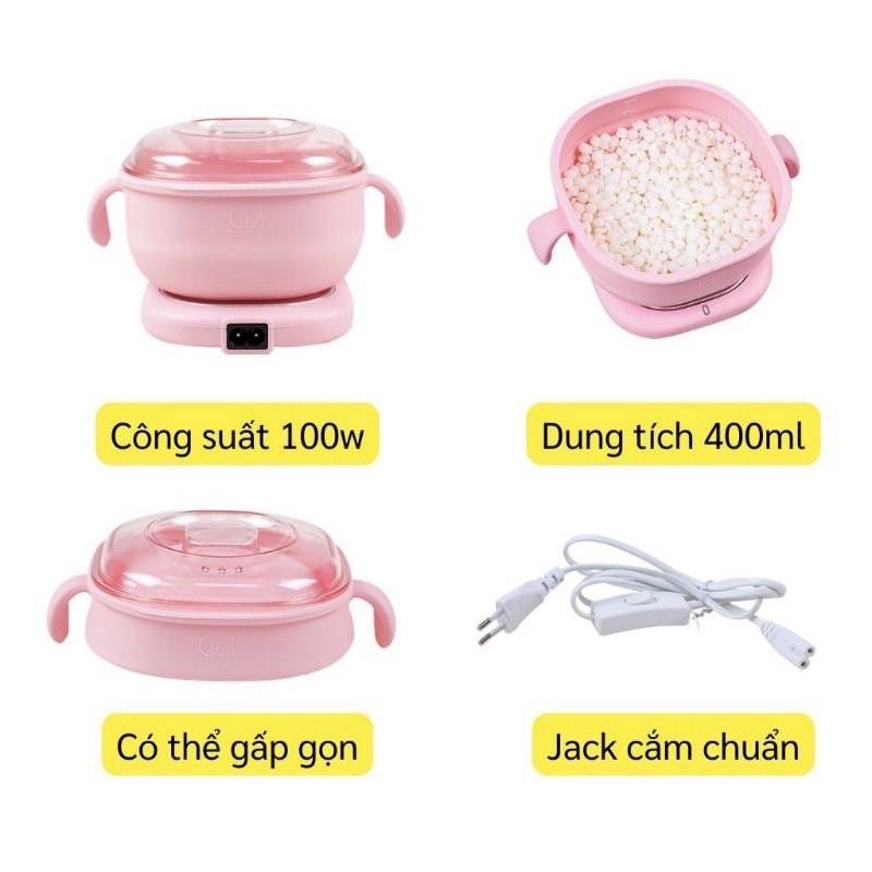 Nồi Nấu Sáp Hard Bean chống dính Silicon gấp gọn tiện lợi