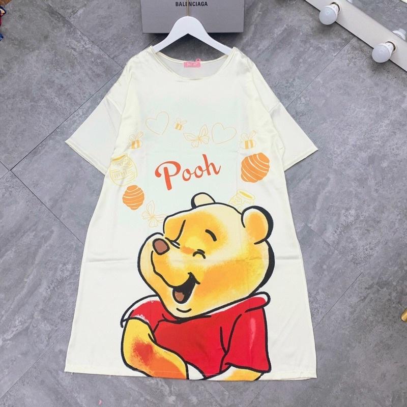 Váy Ngủ Lụa Xinh Dễ Thương Mát Mẻ - Váy Ngủ Lụa Thiết Kế In 3D mặc ở nhà đi chơi rất xinh