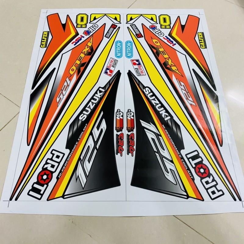 Tem rời dành cho Axelo đỏ đen