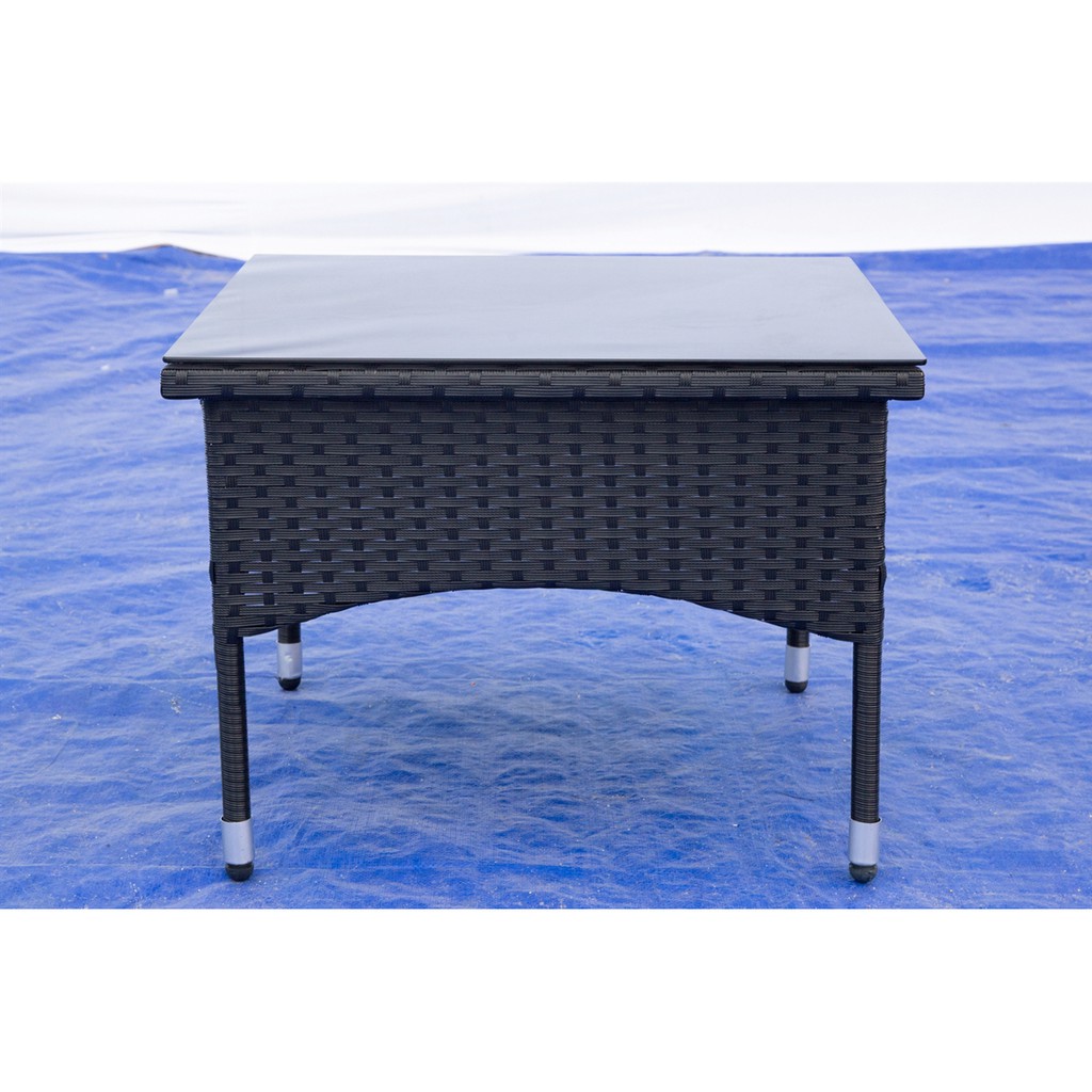 WEGO Bàn ban công / Bàn sân vườn / Bàn hồ bơi bằng mây nhựa // Outdoor Furniture Balcony Table Rattan furniture Side Table for Indoor-Outdoor