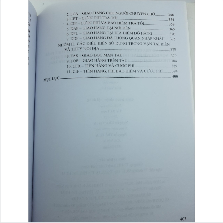 Sách Cẩm Nang Tra Cứu Những Điểm Mới Về Các Loại Thuế Phải Nộp Đối Với Hàng Hóa Xuất - Nhập Khẩu Và Điều Kiện Thương Mại Quốc Tế Trong Hoạt Động Ngoại Thương - INCOTERMS 2020 - V2056T