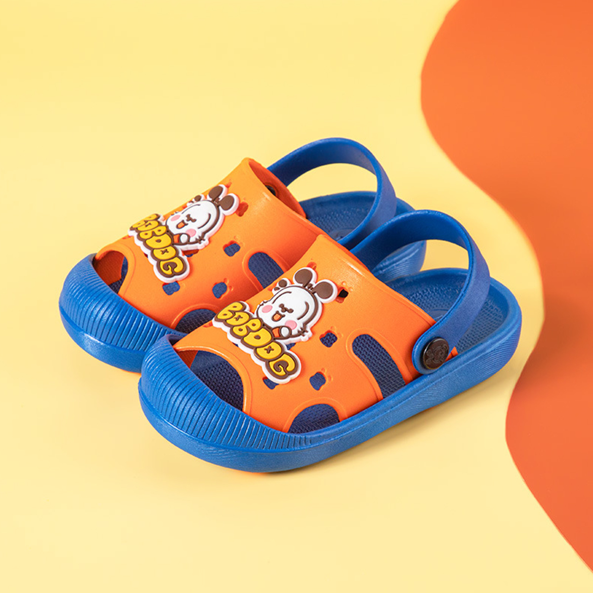 Dép Sục BobDog BD - 93A Siêu Mềm Siêu Nhẹ Chống Trơn Trượt Cho Bé Trai Bé Gái - 4 Màu Đính Sticker Ngộ Nghĩnh