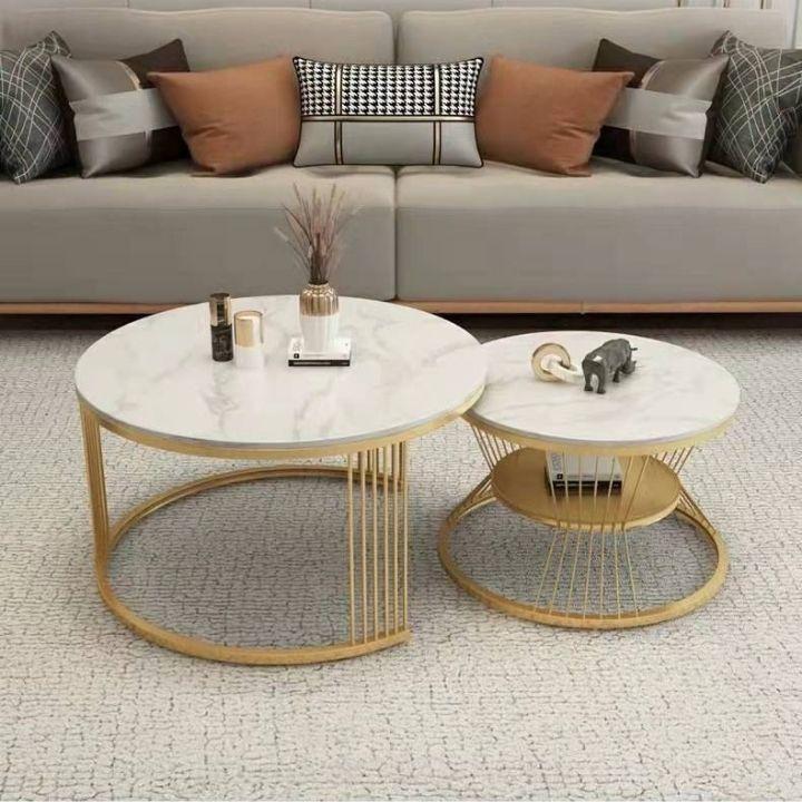 Bàn trà sofa mặt đá vân mây phòng khách cao cấp, bàn tiếp khách sofa hiện đại - bảo hành 12 tháng