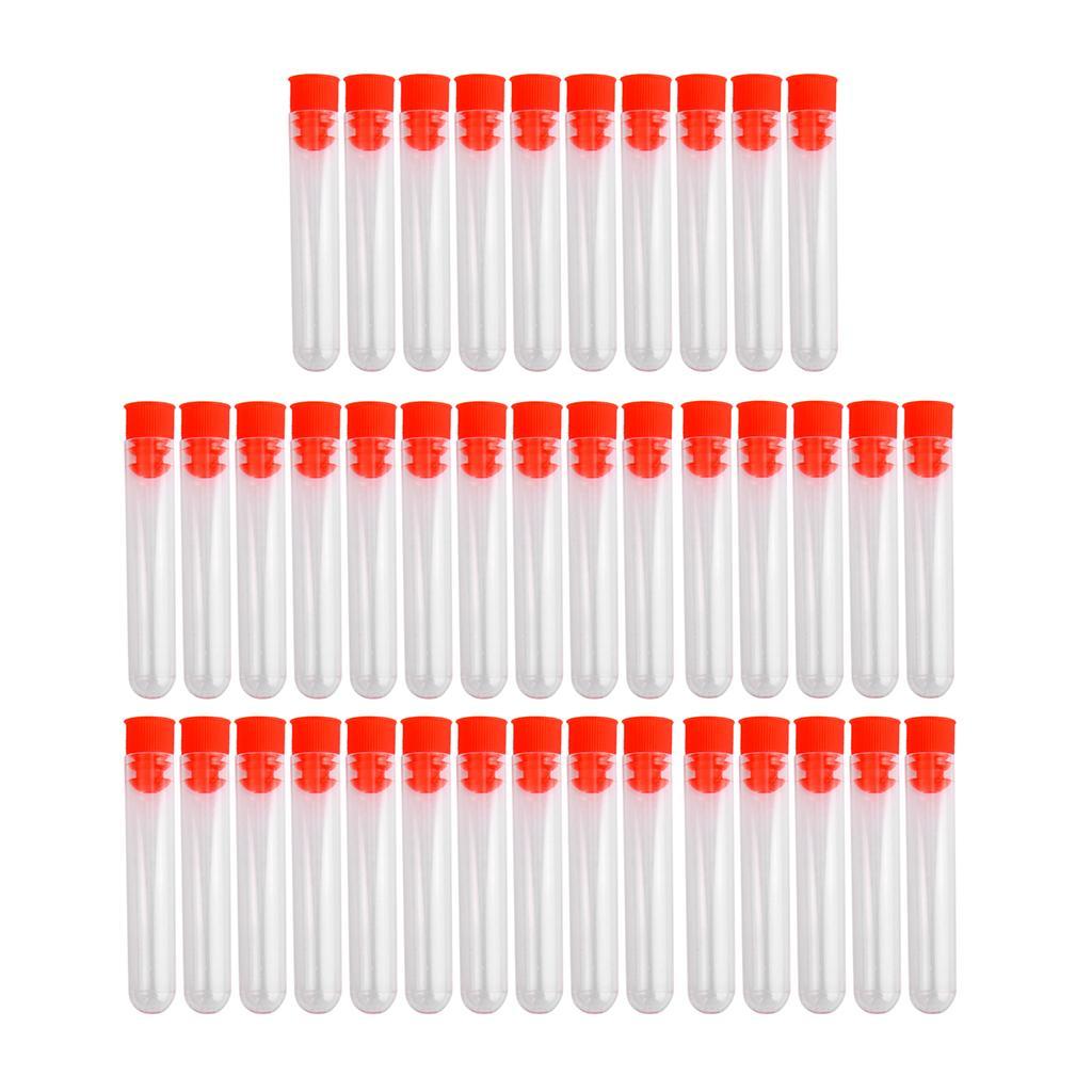 40pcs Test Tubes with Cryovial Graduated Plastic Screw Cap