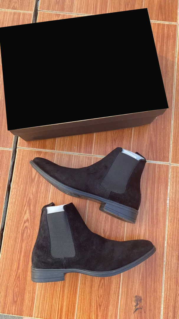 Giày Chelsea Boots Nam Da Lộn Mềm Mại Cao Cấp Màu Vàng Sang Trọng, Lịch Sự Phong Cách Trẻ Trung