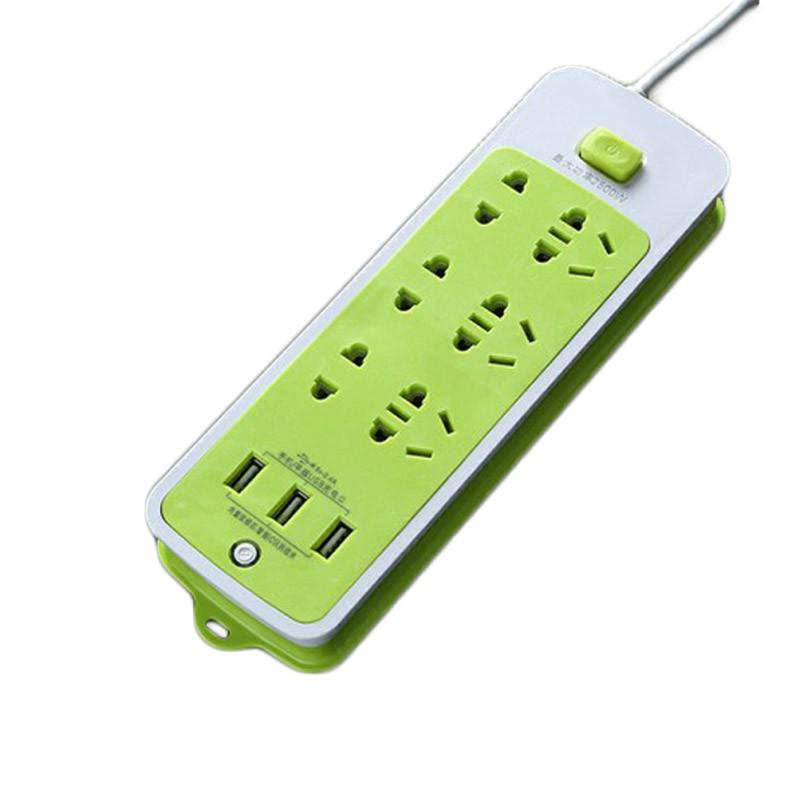 Ổ Cắm Điện Xanh Chống Giật Thế Hệ Mới Kèm 3 Cổng USB An Toàn Cho Gia Đình