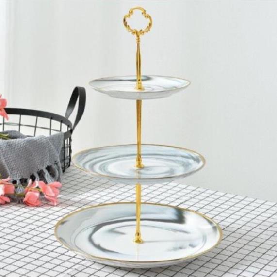 Khay hoa quả, khay sứ 2 tầng 3 tầng