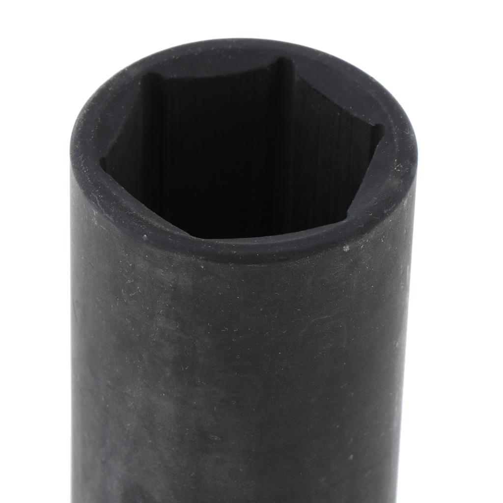 160mm Long 1/2 Drive 34mm Deep 6 Point Hex Socket Air Impact Wheel Wrench