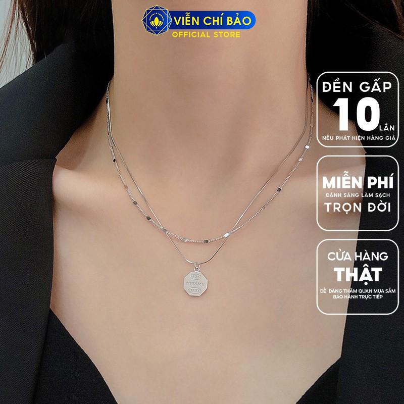 Dây chuyền bạc nữ You &amp; Me chất liệu bạc Thái 925 thời trang phụ kiện trang sức nữ thương hiệu Viễn Chí Bảo D000182