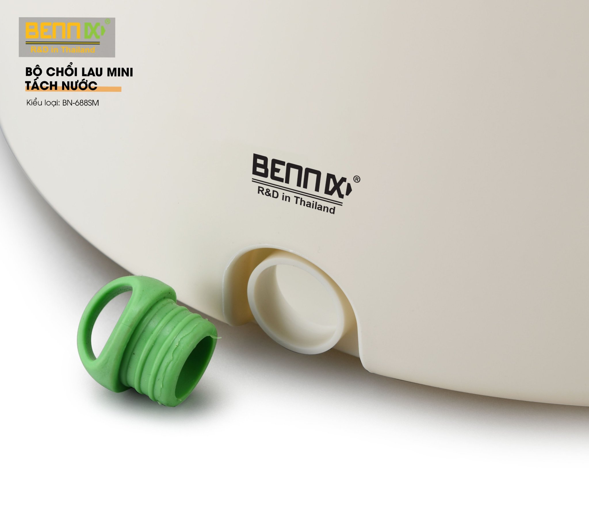 Bộ Chổi Lau Nhà Mini Tách Nước Bẩn Bennix Thailand, Cây Lau Nhà Tự Vắt Thông Minh BN-688SM Kèm Thùng Cao Cấp- Hàng Chính Hãng