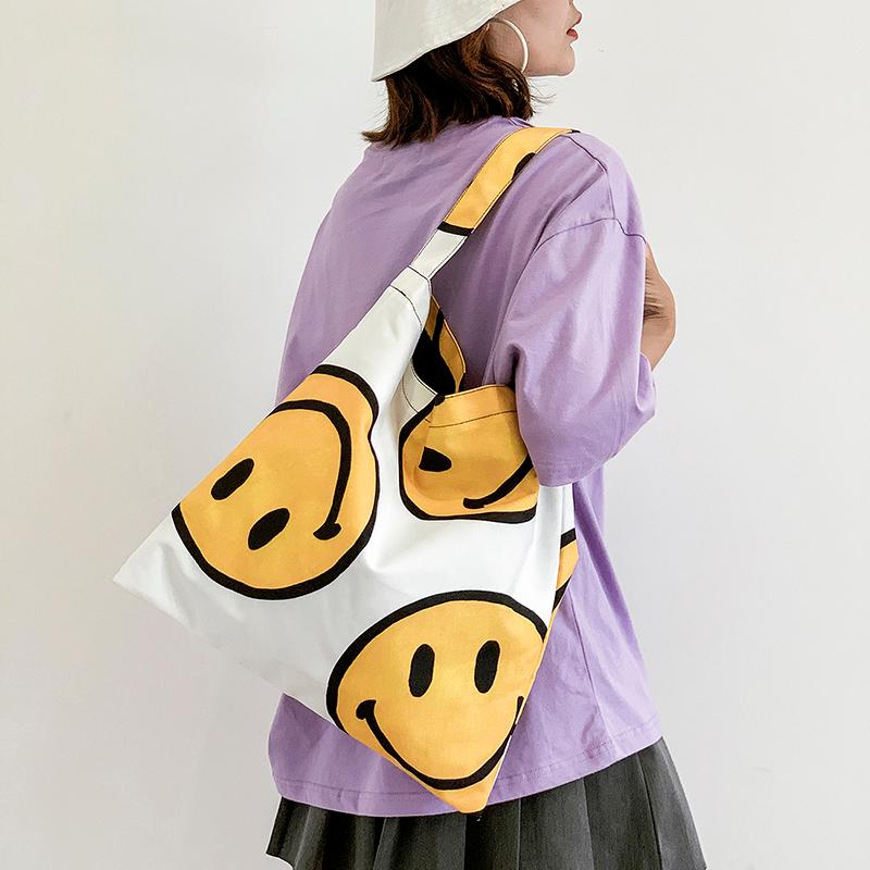 Túi Xách Nữ Thời Trang Tất Cao Cổ Cao Cấp Bé Gái Đeo Vai Vải Bố Tote Túi Nữ Du Lịch Cổ Tất Cao Cổ Mới Vai túi