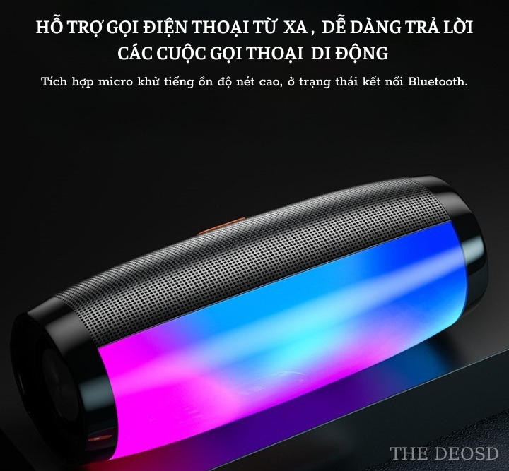 Loa Bluetooth Không Dây Có Dây LT Chống Nước, Máy Tính, Điện Thoại, Máy Tính Bảng, Vi Tính - TD2 - Hàng Chính Hãng - Pro