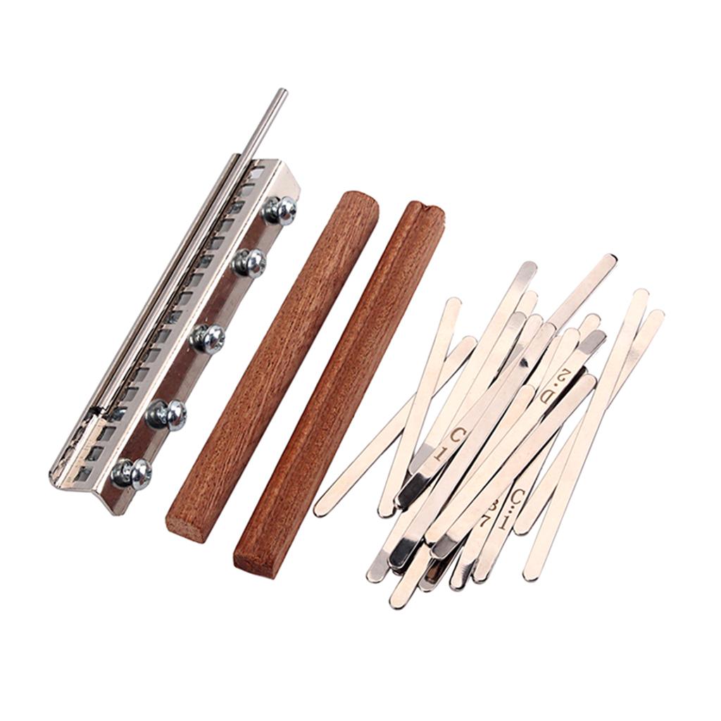 Sunnimix Tinh Tế 17 Phím Kalimba Thay Thế Thép Phím + Cầu