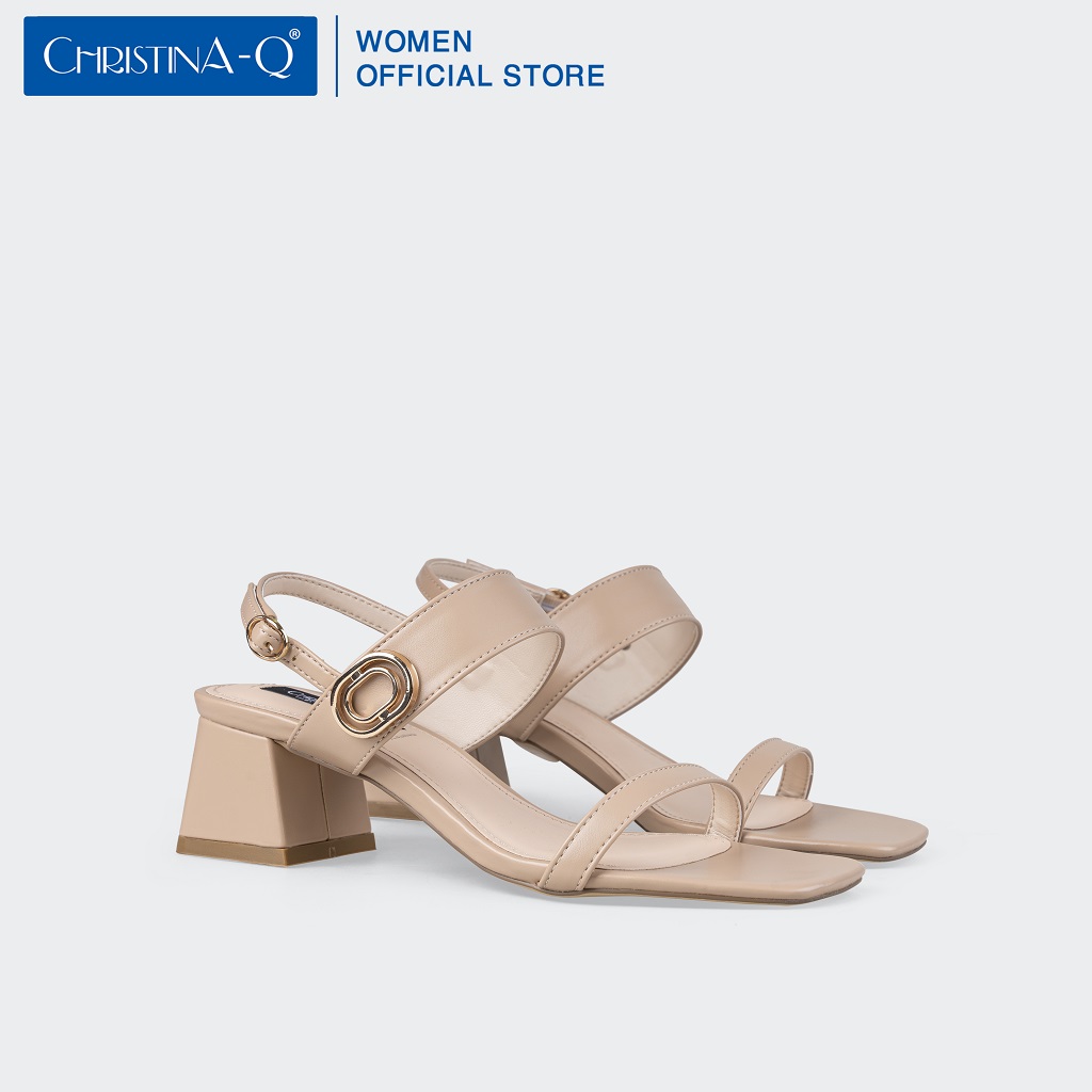 Giày Sandals Nữ Gót Trụ ChristinA-Q XDN295