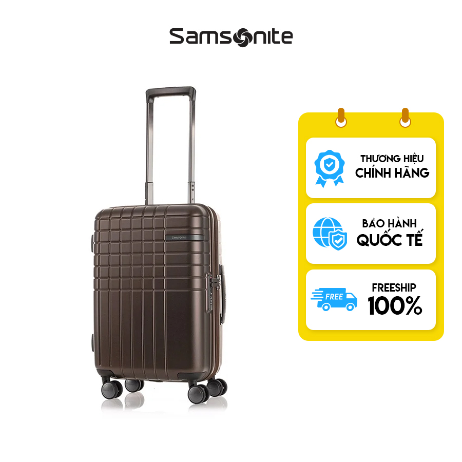 Vali kéo Samsonite Chocbrick Spinner EXP - Matt Brown - Cabin 5520