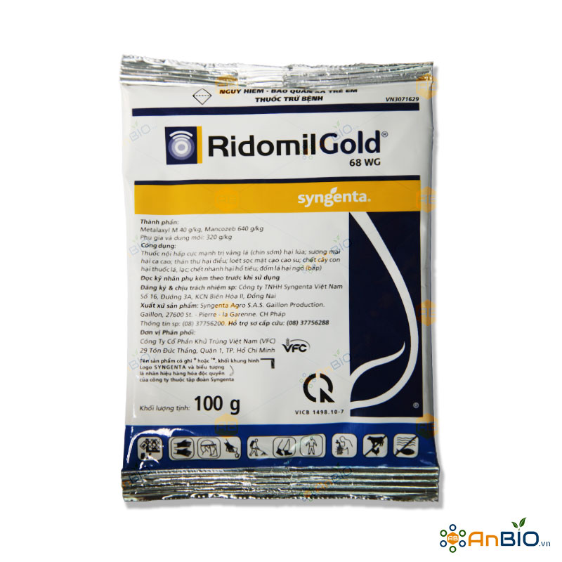 THUỐC TRỪ BỆNH CÂY Ridomil Gold 68WG Gói 100g