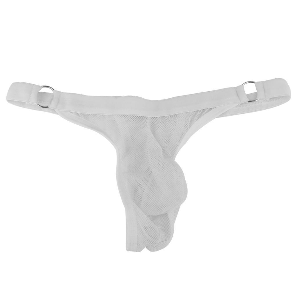 2/pack Mens Stretch Sheer Mesh Briefs Pouch Panties Underwear Lingerie