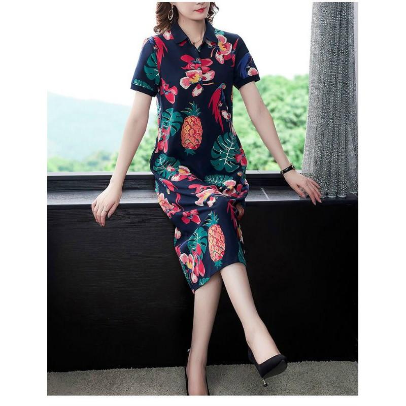 ̀ ̣̂ ĐẦM SUÔNG THUN HOẠ TIẾT CAO CẤP