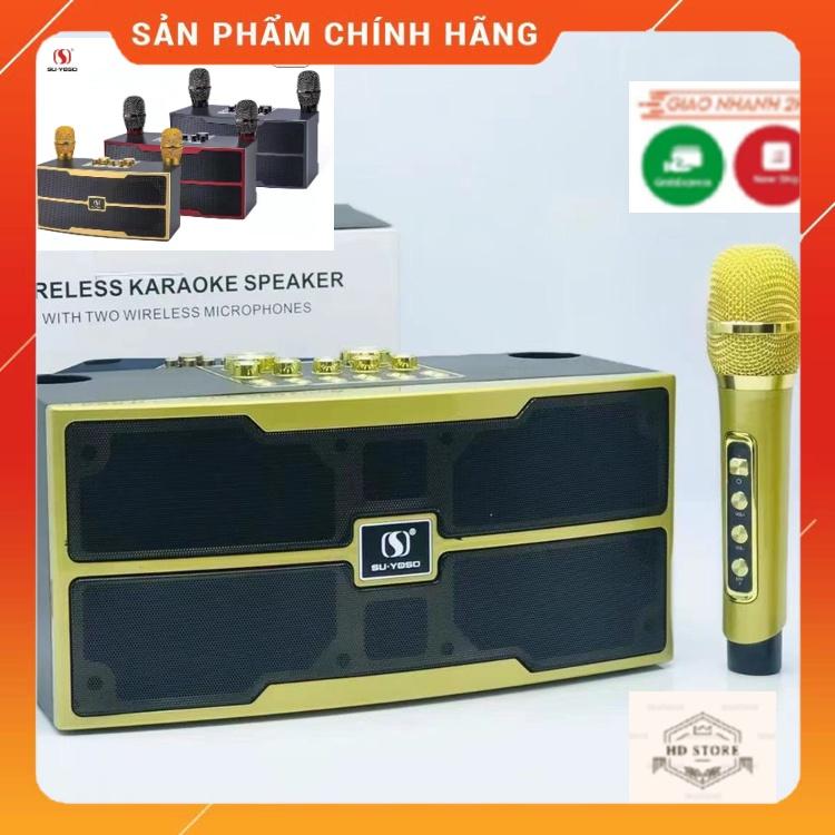 Loa Karaoke YS-201 Bass Siêu Trầm, Công Suất 35W Tặng Kèm 2 Chiếc Micro Cầm Tay Hát Hay, Hát Siêu Nhẹ. Bảo Hành 12 Tháng