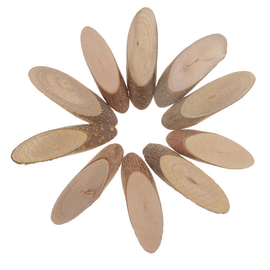 2x 30x Oval Wood Log Slices for DIY Art Craft Wedding Centerpieces Decorations
