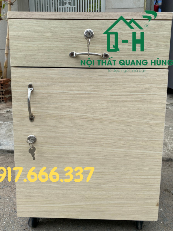 TỦ ĐẦU GIƯỜNG 1 CÁNH 1 NGĂN KÉO MFC CAO CẤP