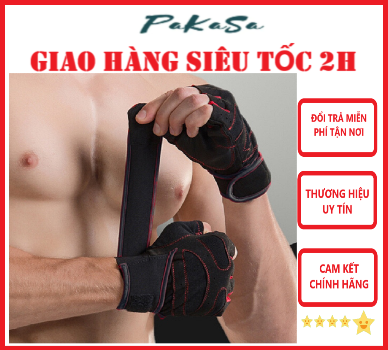 Găng Tay Tập Gym Thoát Mồ Hôi Cao Cấp Dùng Được Cho Cả Nam Và Nữ- Hàng Chính Hãng