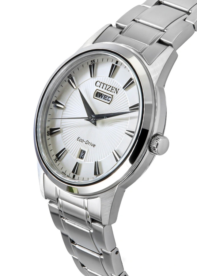 Đồng Hồ Nam Citizen Eco-Drive Dây Thép Không Gỉ AW0100-86B - Mặt Bạc (40mm)